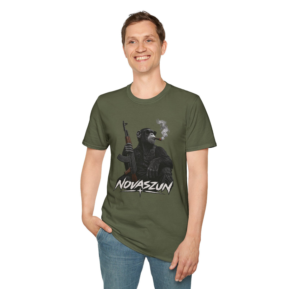 NOVASZUN Chimp Streetwear T-Shirt