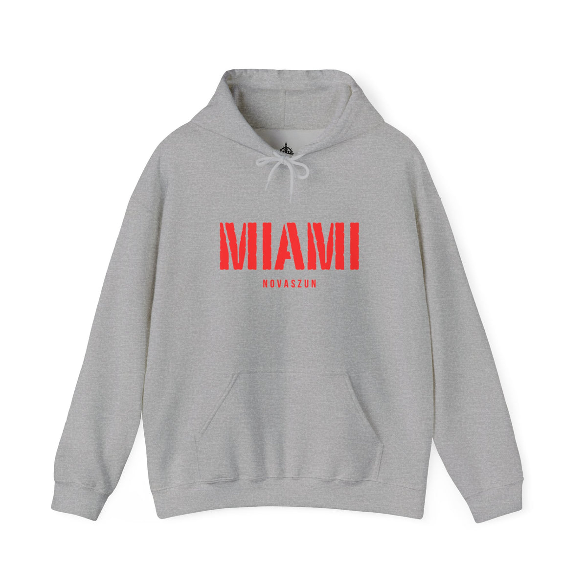 MIAMI Red Text Hoodie